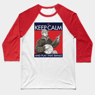 KEEP CALM AND PLAY BANJO Baseball T-Shirt